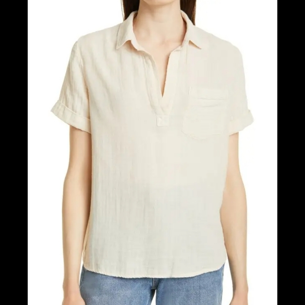 Savannah White Sand Blouse- Rails Xs